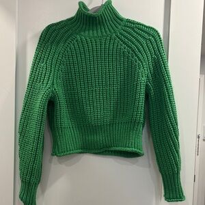 H&M Vibrant Green Cowl Neck Sweater